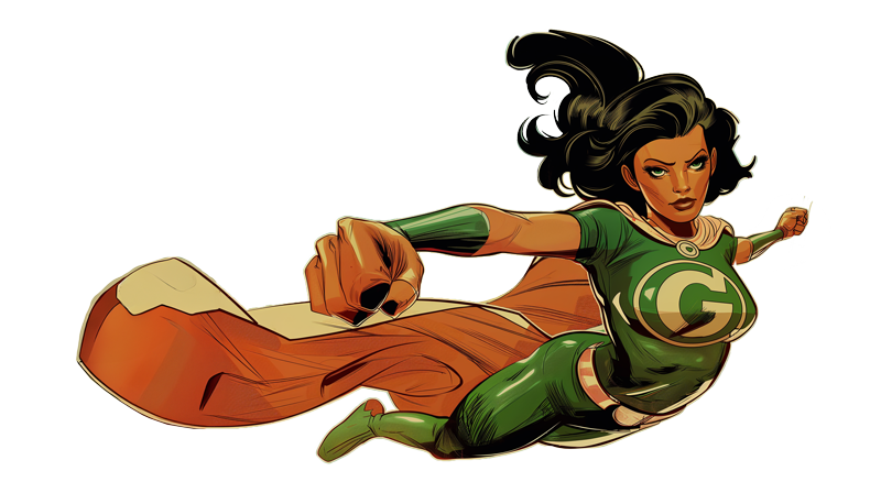 Superhero woman